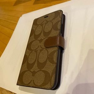 Coach authentic iPhone XR folio case